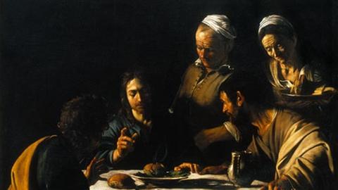 Caravaggio: "Abendmahl in Emmaus", 1606