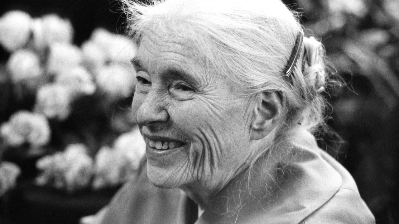 Schwarzweißporträt der Schriftstellerin Anna Seghers, die freundlich lacht.