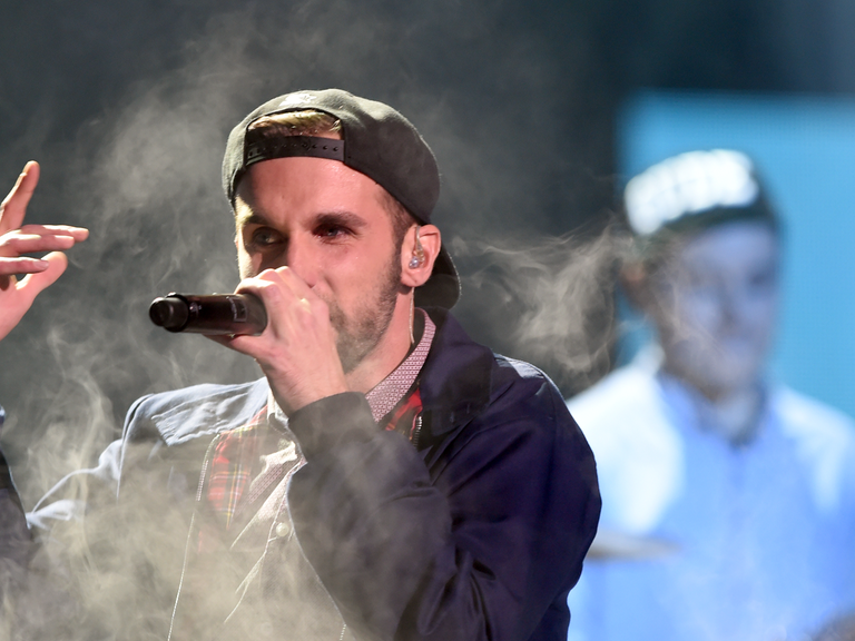 OK Kid bei einem Auftritt beim zehnten Bundesvision Song Contest 2014 in Göttingen.