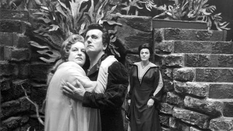 Set Svanholm und Astrid Varnay 1963 in Wagners "Tristan und Isolde" 