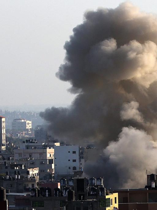 Qualm über Gaza nach einem israelischen Angriff am 9. Juli 2014