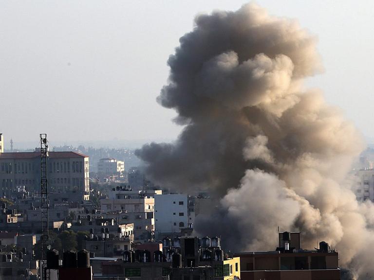 Qualm über Gaza nach einem israelischen Angriff am 9. Juli 2014