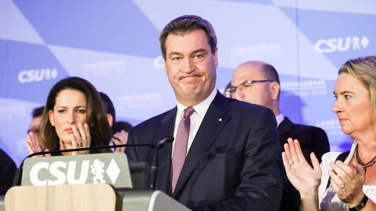 Ministerpräsident Markus Söder nach der Bayernwahl