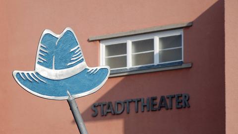 Ein Ausschnitt des Hauses des Luckenwalder Stadttheaters.