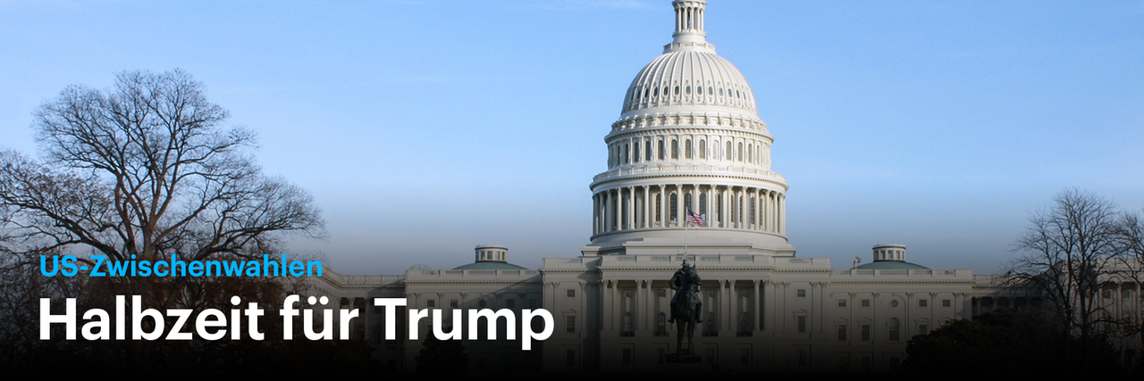 US-Kongresswahlen: Halbzeit für Trump (Frontansicht des Capitols in Washington)
