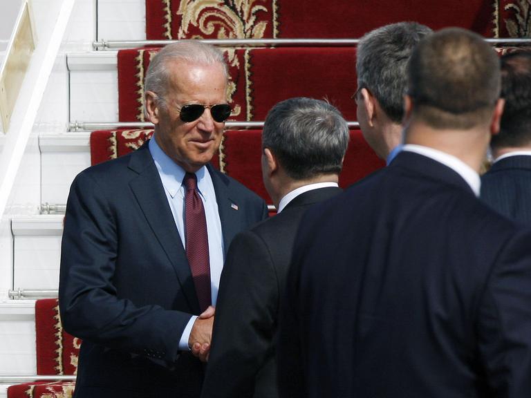 US-Vizepräsident Joe Biden bei seiner Ankunft in Kiew