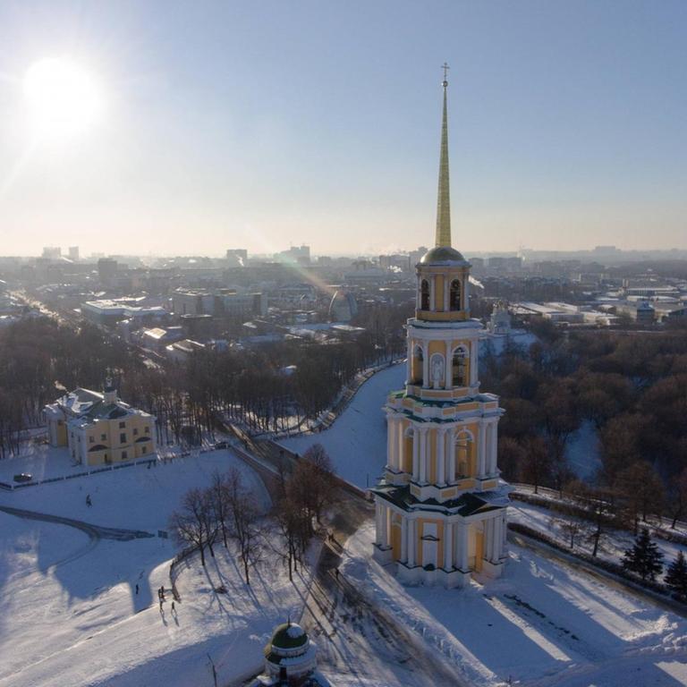 Blich auf Rjasan, Russland - 23. Februar 2018