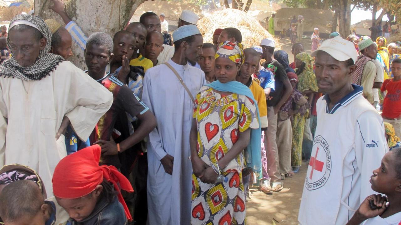 Flüchtlinge aus der Zentralafrikanischen Republik in einem Dorf im Osten Kameruns, 2014
