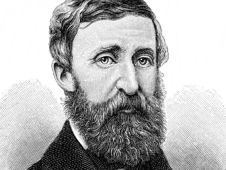 Henry David Thoreau in einer Zeichnung aus dem 19. Jahrhundert.