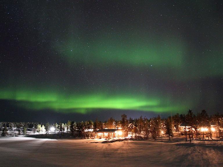 Blick auf den schwedischen Ort Aurora