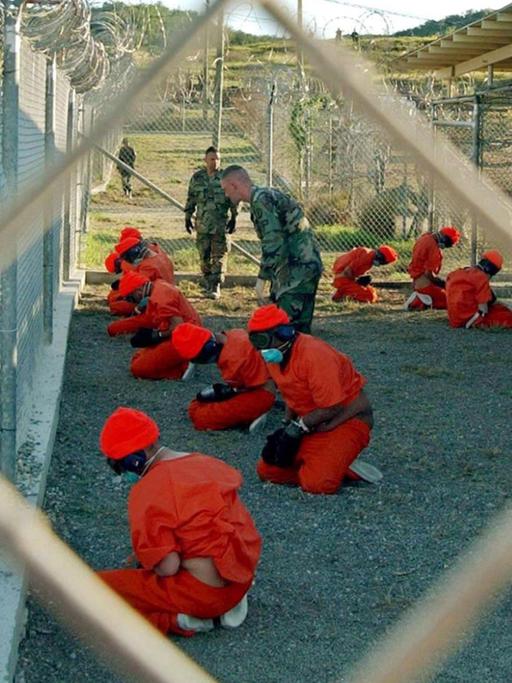 Häftlinge im Gefängnis Guantanamo