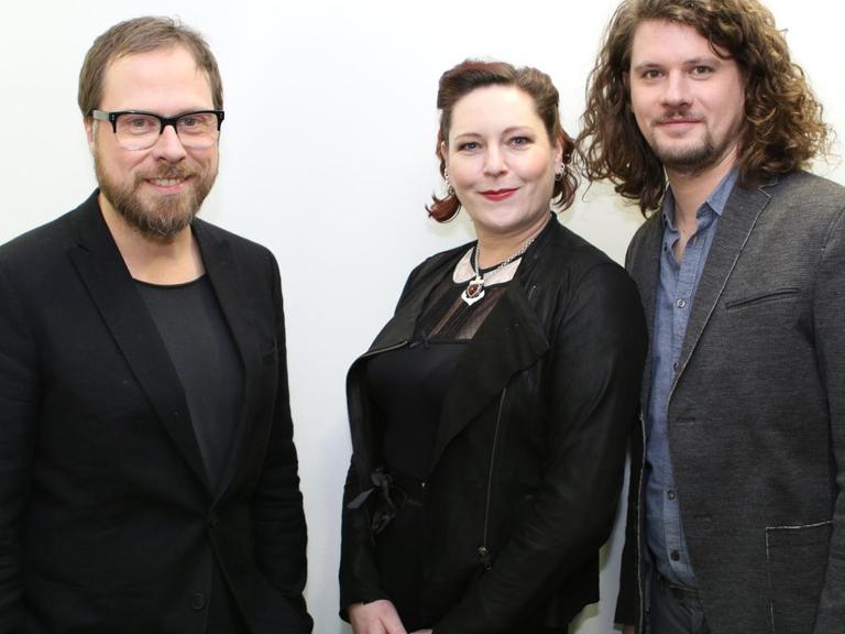 Die Mitglieder der Band Gleis 8 (v.l.) Manne Uhlig, Anna R. und Timo Dorsch