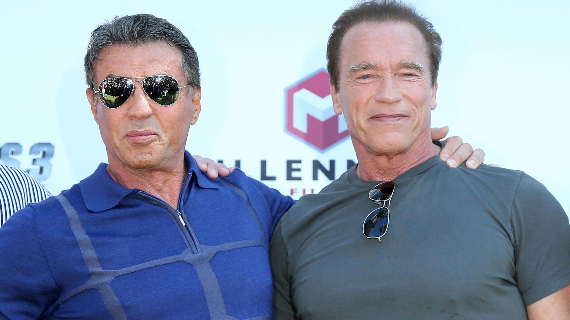 Angegraute Action-Helden: Sylvester Stallone und Arnold Schwarzenegger sind im dritten Aufguss von "The Expendables" zu sehen.