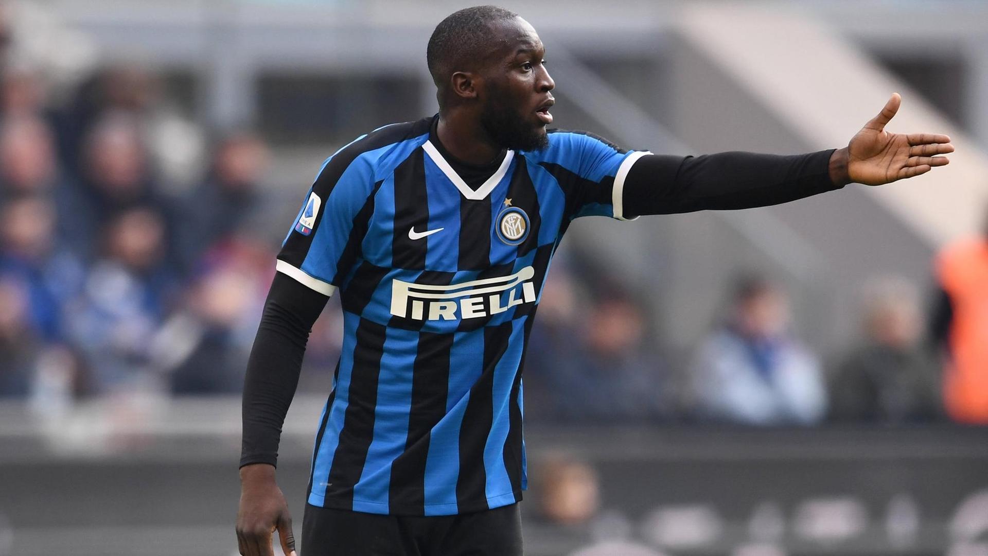Fußballer Romelu Lukaku beim Spiel gegen Cagliari. Fußballer Romelu Lukaku beim Spiel gegen Cagliari.