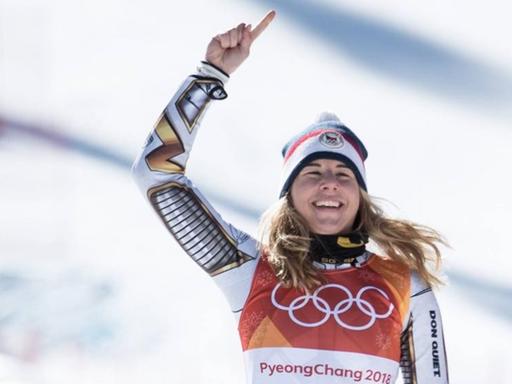 Ester Ledecka ist Olympiasiegerin im Super G.