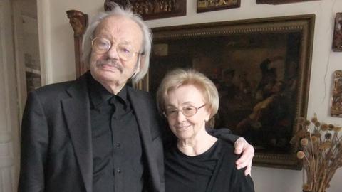 Der Komponist Friedrich Cerha und seine Frau Gertraud