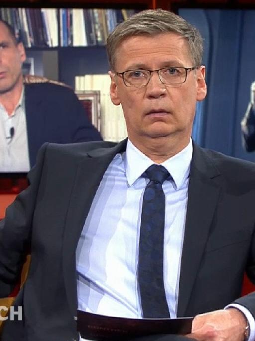 Verwirrung über den Stinkefinger von Yanis Varoufakis in der ARD-Sendung "Günther Jauch".