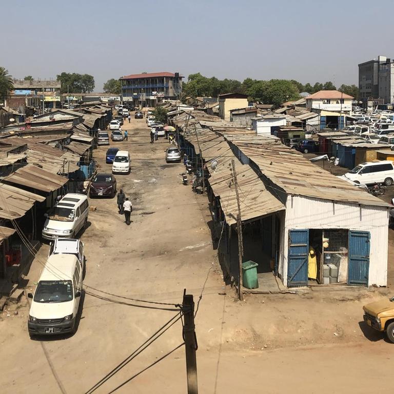 Blick auf den Markt in Juba