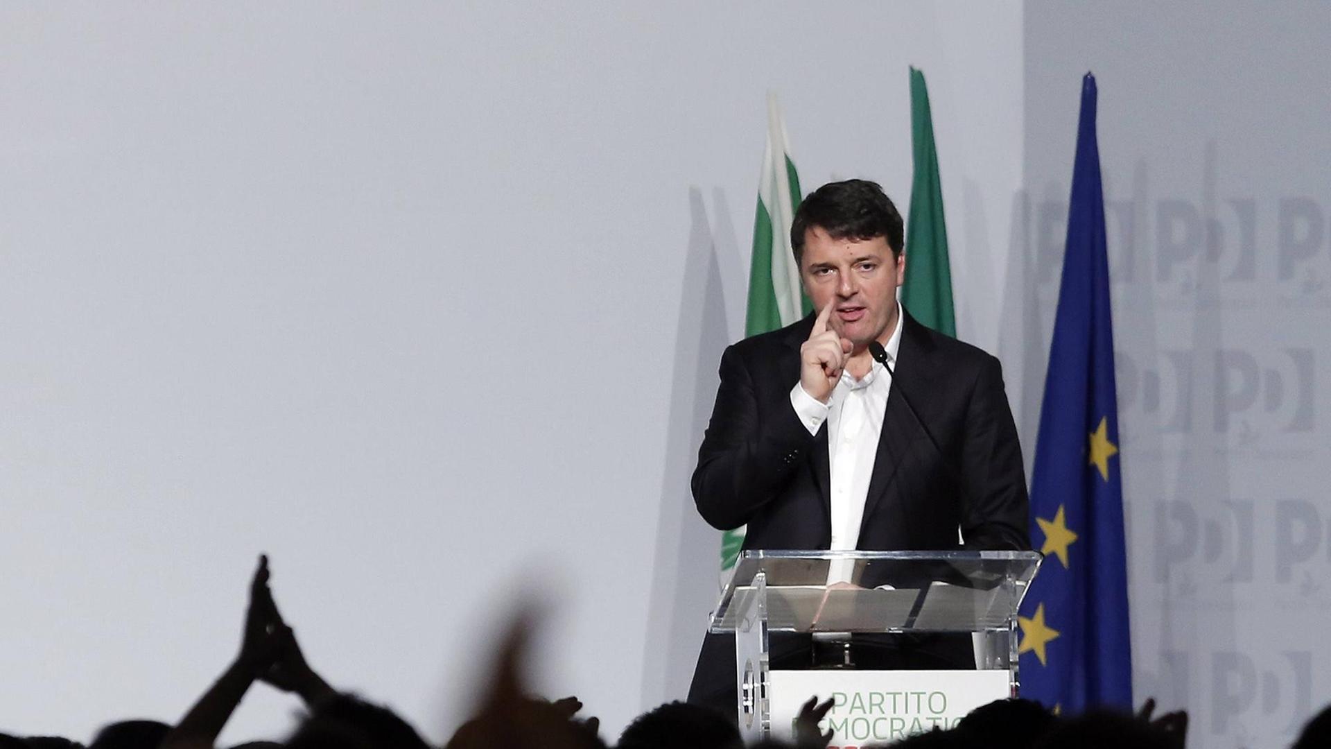 Matteo Renzi bei einer Veranstaltung der Demokratischen Partei in Rom (19.02.17)