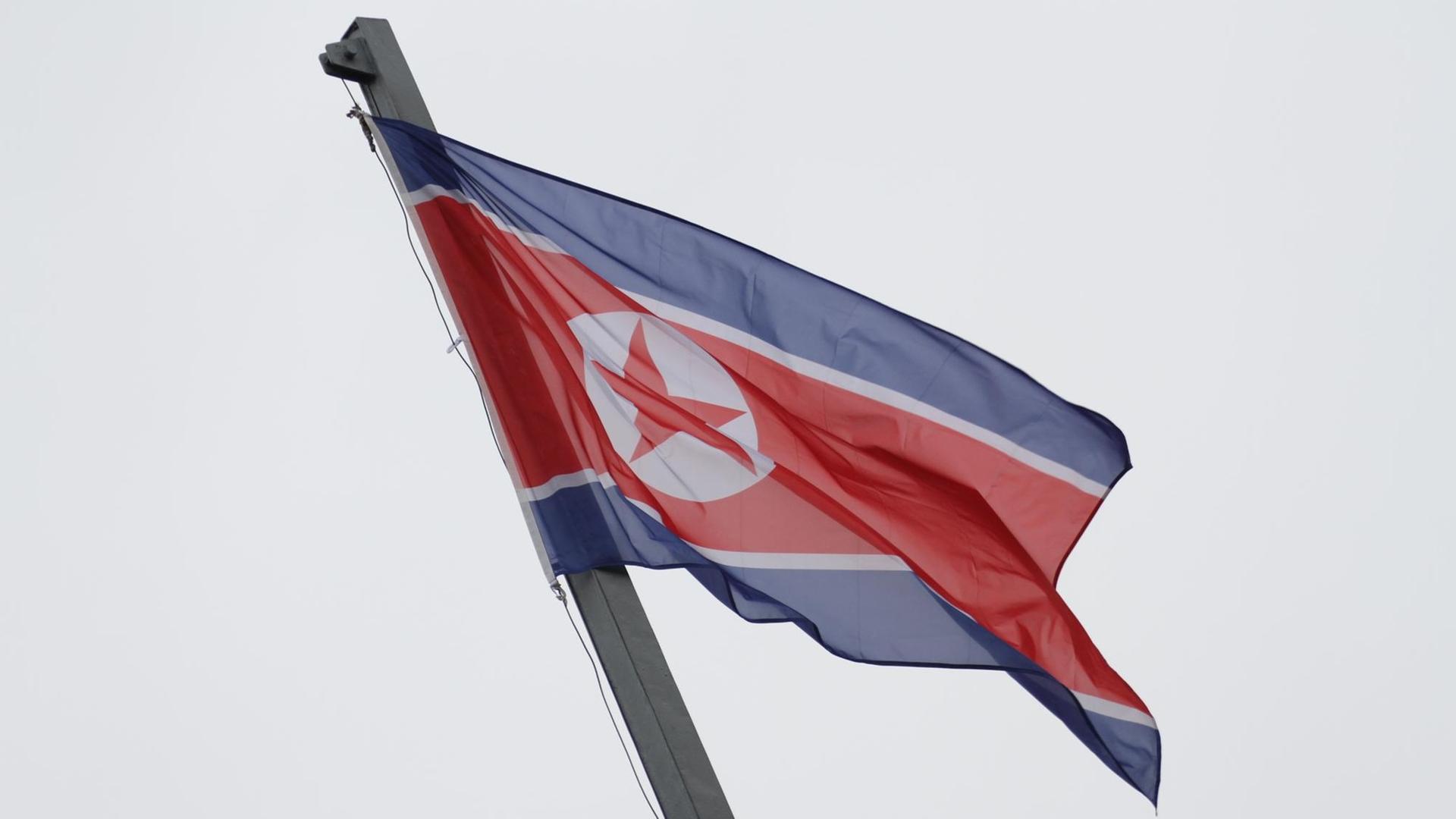 Die Fahne Nordkoreas