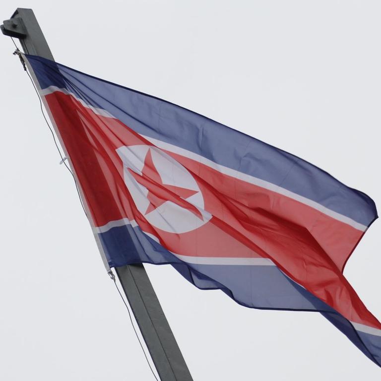 Die Fahne Nordkoreas