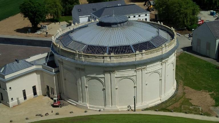 Das 100 Jahre alte Panorama der Schlacht von Waterloo in Eigenbrakel zeigt ein 360-Grad-Gemälde der Auseinandersetzung Das 100 Jahre alte Panorama der Schlacht von Waterloo in Eigenbrakel zeigt ein 360-Grad-Gemälde der Auseinandersetzung