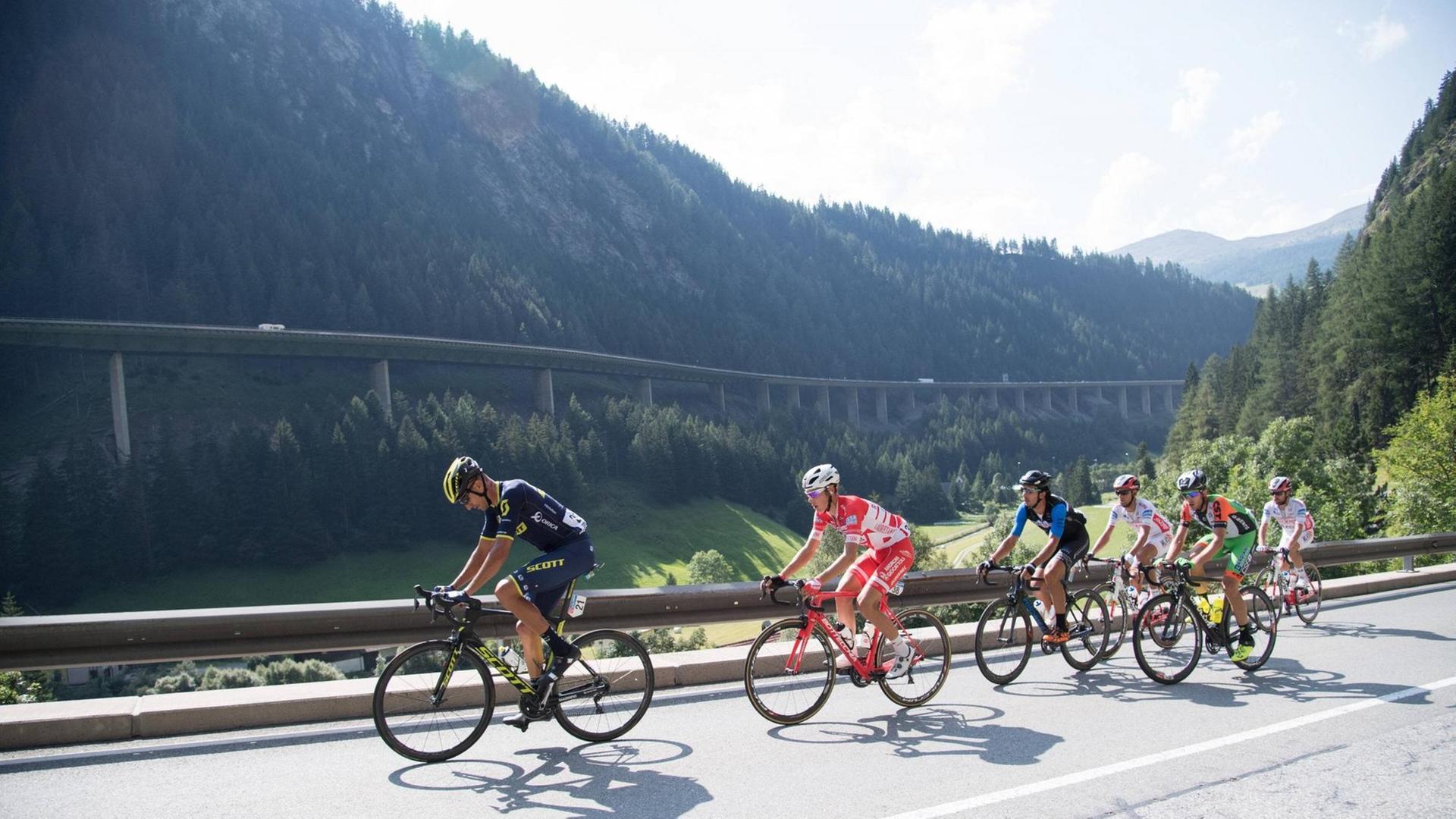 Die Gegend um Sölden ist beliebter Austragungsort für Radrennen und Trainingslager.