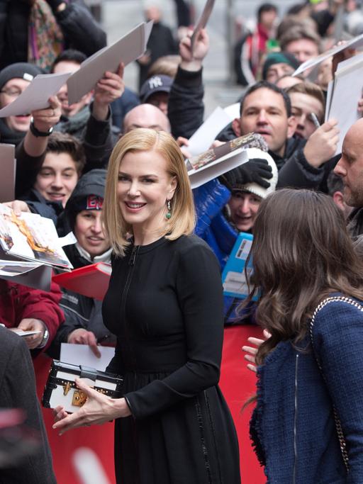 Die australische Schauspielerin Nicole Kidman kommt am 06.02.2015 in Berlin während der 65. Internationalen Filmfestspiele zum Fototermin für "Queen of the Desert". Der Film läuft im Wettbewerb.