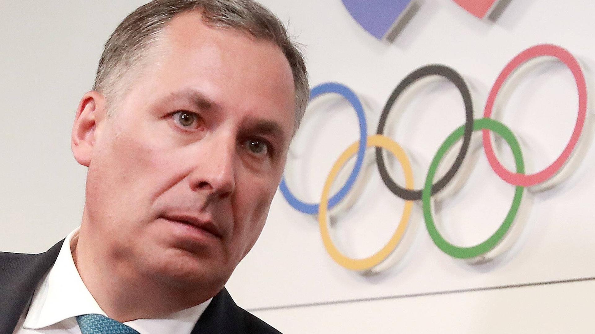 Der Präsident der Nationalen Olympischen Komission, Stanislaw Posdnjakow.