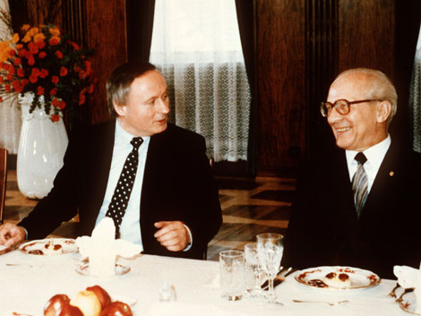 Hatten die gleichen saarländischen Wurzeln: Oskar Lafontaine (links) und Erich Honecker