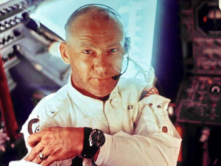 Buzz Aldrin in der Mondlandefähre