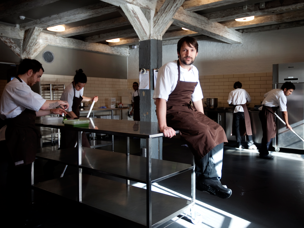 Das dänische Restaurant "Noma" mit Chefkoch Rene Redzepi (vorne) wurde bereits vier Mal zum besten Restaurant der Welt gekürt.
