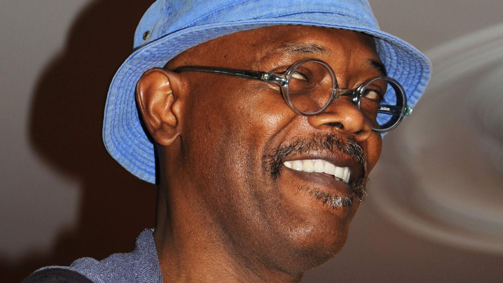 US-Schauspieler Samuel L. Jackson ist zu Dreharbeiten für den Film "Big Game" nach München gekommen.