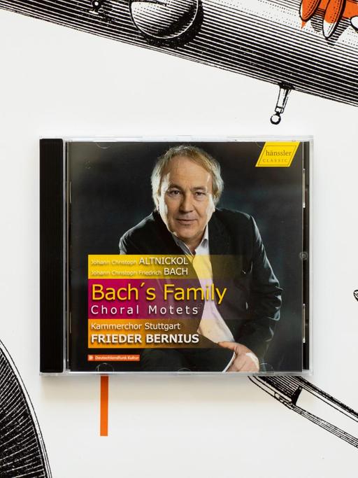 Cover der CD, das den Dirigenten Frieder Bernius zeigt.