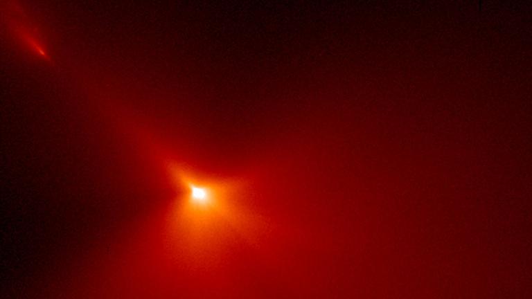 Der Komet Hyakutake in einer Aufnahme des Hubble-Weltraumteleskops