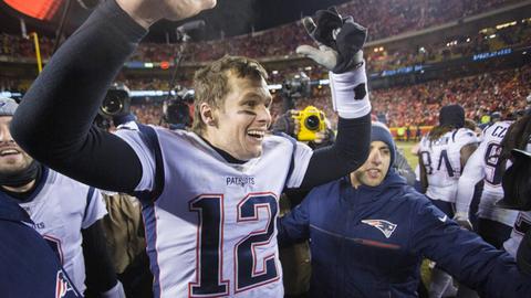 Quarterback Tom Brady von den New England Patriots