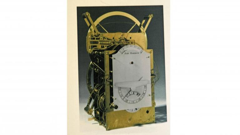 John Harrisons Chronometer im Immigration Museum, Ellis Island, New York