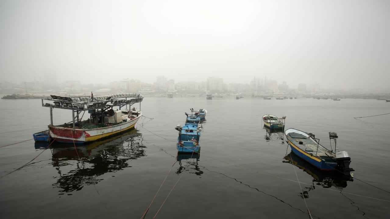 Boote im Hafen von Gaza-Stadt. (Archivbild von 2017)