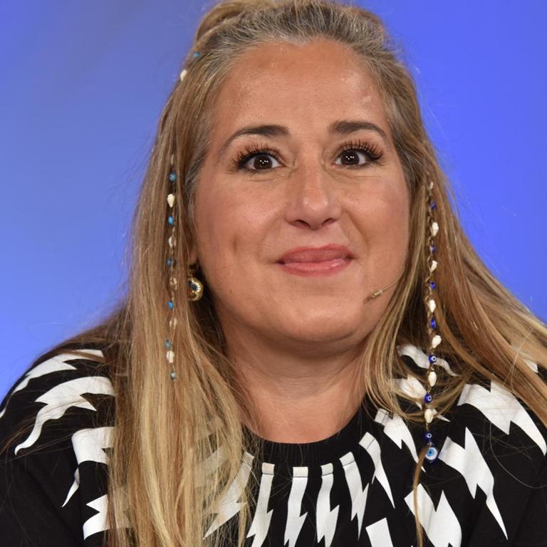 Die Kabarettistin Idil Baydar im August 2019 zu Gast in der ARD-Talkshow "Maischberger"