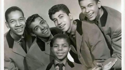 Historische Werbung der Band "The Teenagers Featuring Frankie Lymon", Exclusive Bookings Gale Agency