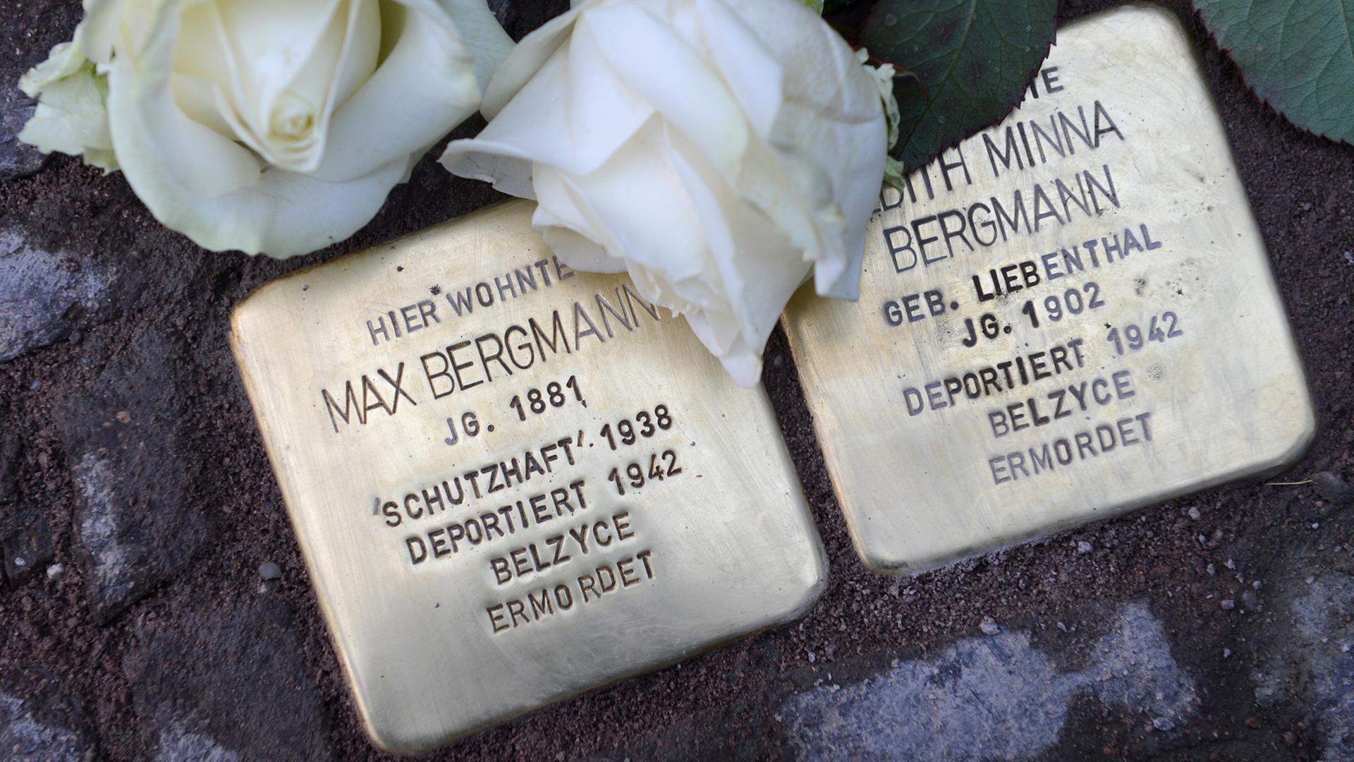 Stolpersteine erinnern in Leipzig an Bürger, die den Verbrechen der Nationalsozialisten zum Opfer fielen.