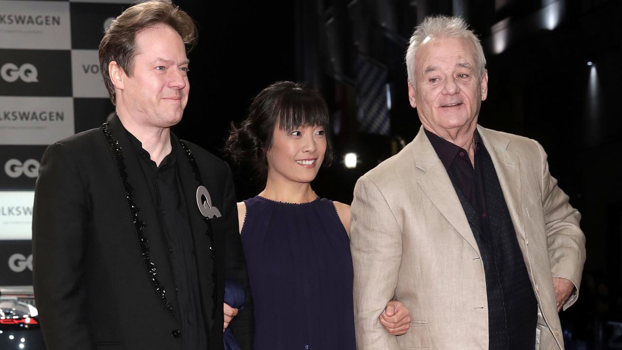 Cellist Jan Vogler, seine Frau Mira Wang und der US-Schauspieler Bill Murray 