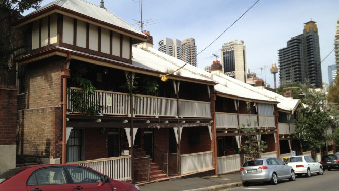 High Street im früheren Arbeiterviertel Millers Point in Sydney