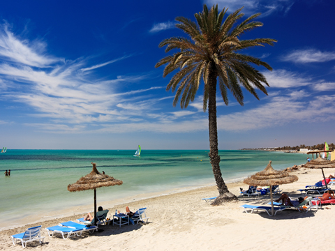 Seguia Strand am Club Mediterranee, Insel Djerba, Medenine, Tunesien