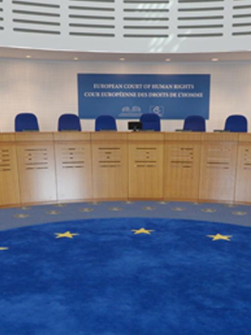 Der Gerichtssaal des Europäischen Gerichtshofs für Menschenrechte (EGMR)
