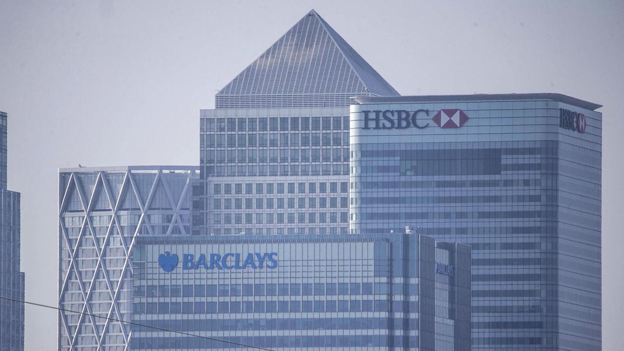 Großbritannien, London: Der Hauptsitz der HSBC-Bank Großbritannien, London: Der Hauptsitz der HSBC-Bank