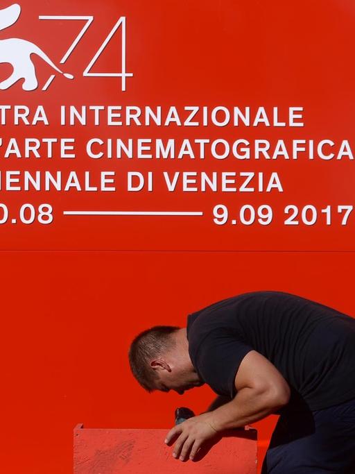 Vorbereitungen für das 74. Filmfestspiel in Venedig vom 30.8. - 9.9.2017