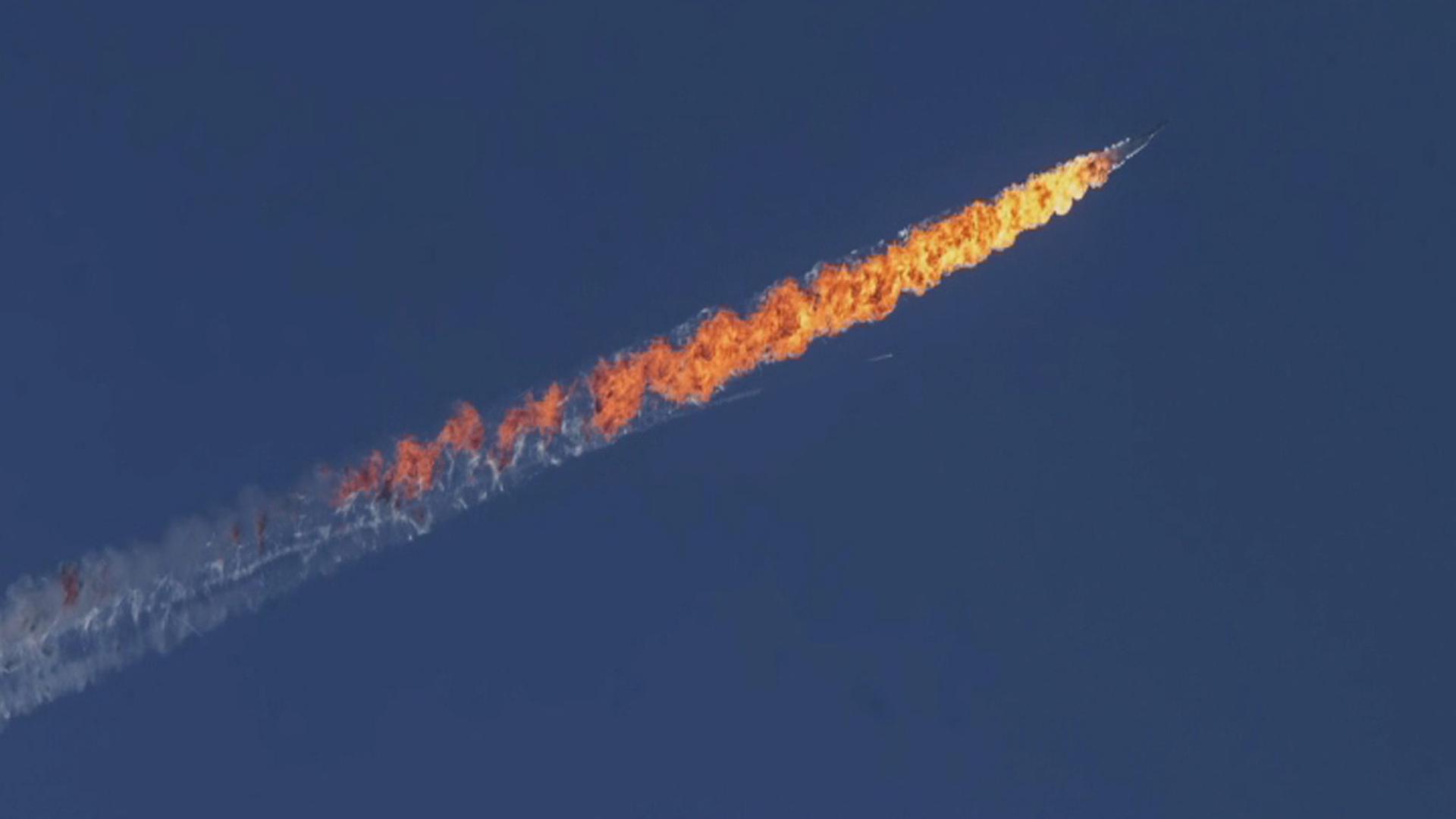 Bild des russischen SU-24-Kampfjets, der von der Türkei am 24.11.2015 an der syrischen Grenze abgeschossen wurde. Bild des russischen SU-24-Kampfjets, der von der Türkei am 24.11.2015 an der syrischen Grenze abgeschossen wurde.