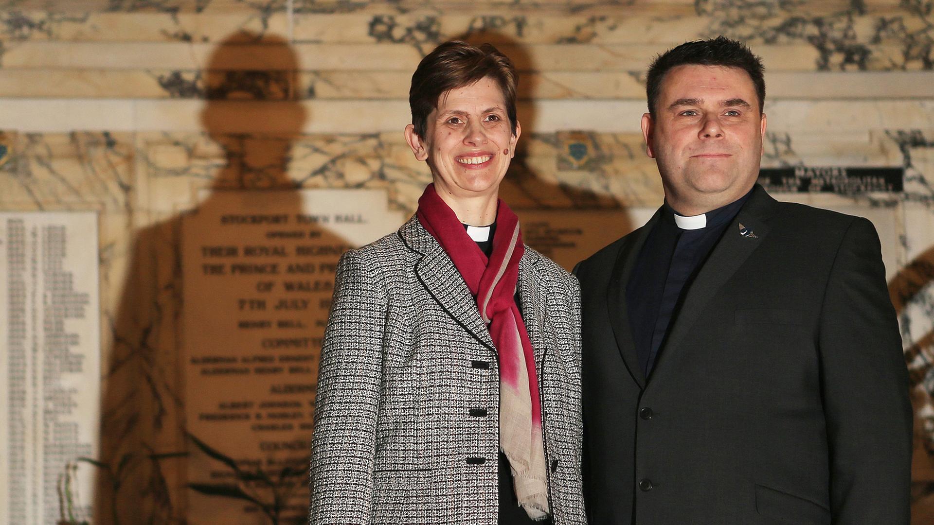 Die anglikanische Geistliche Libby Lane und ihr Ehemann George.
