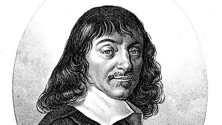 Das zeitgenössische Porträt zeigt den französischen Philosoph, Mathematiker und Naturwissenschaftler Rene Descartes (1596-1650).